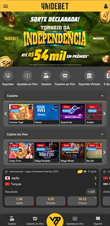 VaideBet Screenshot